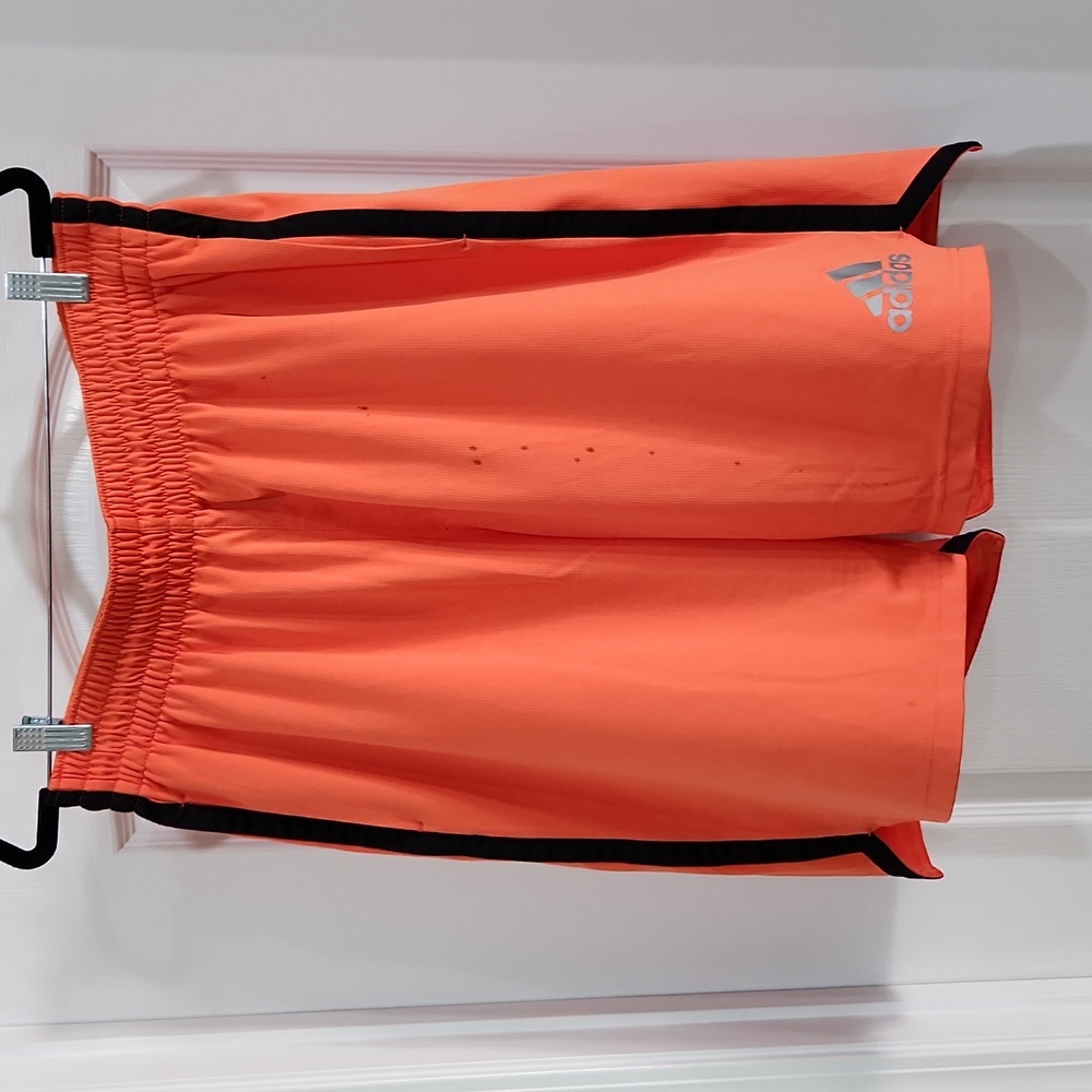 Adidas shorts, orange, XL